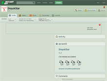 Tablet Screenshot of drayokstar.deviantart.com