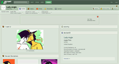 Desktop Screenshot of lady-angie.deviantart.com