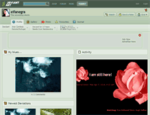 Tablet Screenshot of elfanegra.deviantart.com