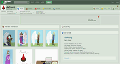 Desktop Screenshot of darksong.deviantart.com