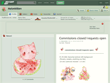 Tablet Screenshot of melonkitten.deviantart.com