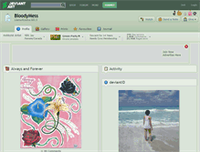 Tablet Screenshot of bloodymess.deviantart.com