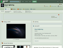 Tablet Screenshot of black-lightning.deviantart.com