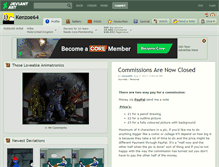 Tablet Screenshot of kenzoe64.deviantart.com