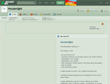 Tablet Screenshot of hecateslight.deviantart.com