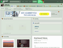 Tablet Screenshot of alitheia.deviantart.com