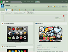 Tablet Screenshot of deleket.deviantart.com