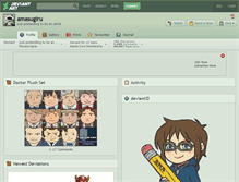 Tablet Screenshot of amasugiru.deviantart.com