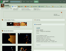 Tablet Screenshot of cazalo.deviantart.com