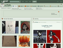 Tablet Screenshot of la-pinata.deviantart.com