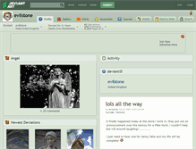 Tablet Screenshot of evilstone.deviantart.com