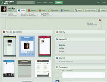 Tablet Screenshot of lashka.deviantart.com