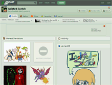 Tablet Screenshot of isolated-scetch.deviantart.com