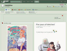 Tablet Screenshot of maledictus.deviantart.com