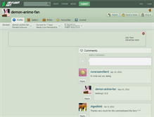 Tablet Screenshot of demon-anime-fan.deviantart.com