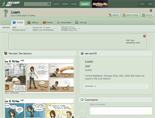Tablet Screenshot of loam.deviantart.com