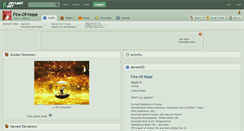 Desktop Screenshot of fire-of-hope.deviantart.com