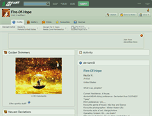 Tablet Screenshot of fire-of-hope.deviantart.com