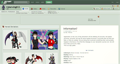 Desktop Screenshot of cyberwing013.deviantart.com