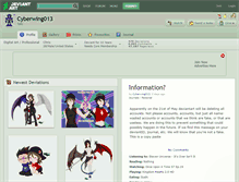 Tablet Screenshot of cyberwing013.deviantart.com
