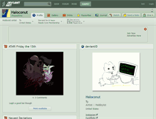 Tablet Screenshot of haloconut.deviantart.com