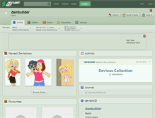 Tablet Screenshot of dambuilder.deviantart.com