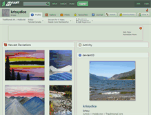 Tablet Screenshot of krissydice.deviantart.com