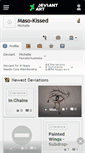 Mobile Screenshot of maso-kissed.deviantart.com