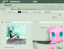 Tablet Screenshot of kitty-wolf.deviantart.com