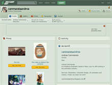 Tablet Screenshot of cammarataandrea.deviantart.com