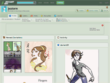 Tablet Screenshot of jscstorm.deviantart.com