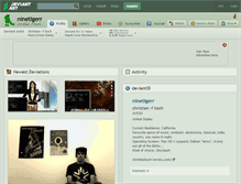 Tablet Screenshot of ninetigerr.deviantart.com