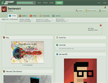 Tablet Screenshot of damiansart.deviantart.com