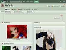 Tablet Screenshot of katewonder.deviantart.com