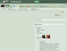 Tablet Screenshot of kirada.deviantart.com