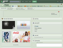 Tablet Screenshot of folim.deviantart.com