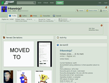 Tablet Screenshot of frikenninja7.deviantart.com