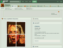 Tablet Screenshot of chalyons.deviantart.com