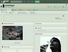 Tablet Screenshot of danieelrogue.deviantart.com