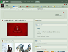 Tablet Screenshot of ckaj.deviantart.com