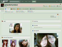 Tablet Screenshot of darkandtorturedsoul.deviantart.com