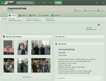 Tablet Screenshot of cheeranimefreak.deviantart.com