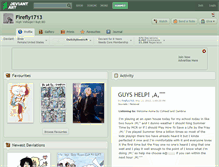 Tablet Screenshot of firefly1713.deviantart.com