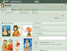 Tablet Screenshot of greteling.deviantart.com