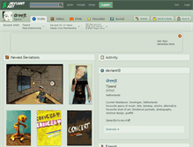Tablet Screenshot of dreejt.deviantart.com
