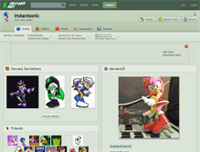 Tablet Screenshot of instantsonic.deviantart.com