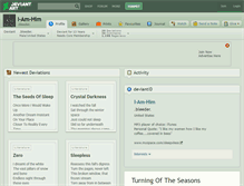 Tablet Screenshot of i-am-him.deviantart.com