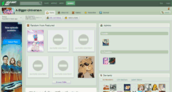 Desktop Screenshot of a-bigger-universe.deviantart.com