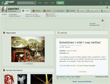 Tablet Screenshot of papertart.deviantart.com