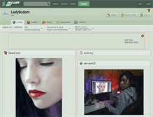 Tablet Screenshot of ladybodom.deviantart.com